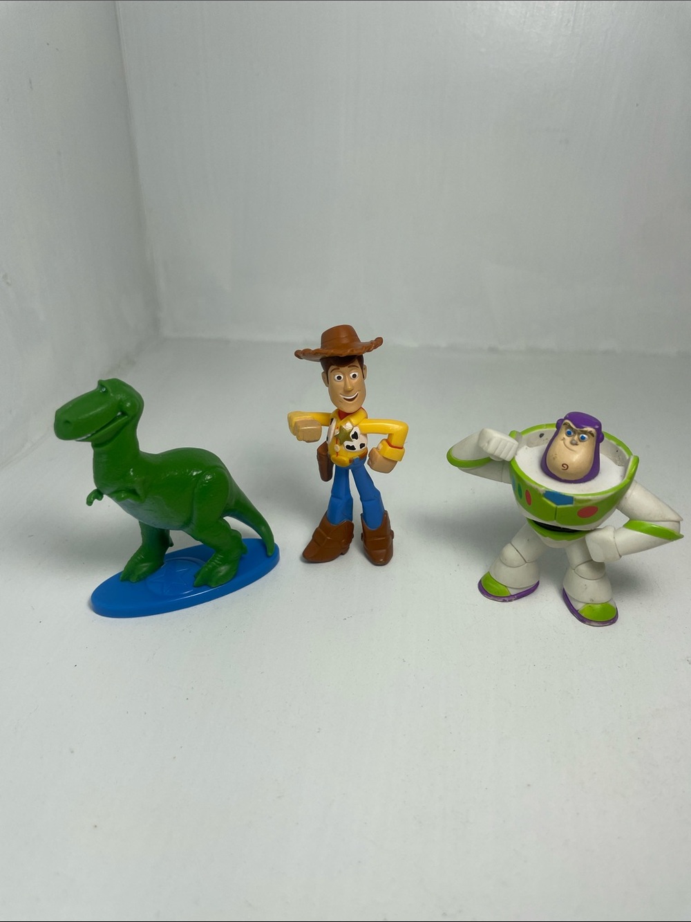 Toy Story 3-Pack Figures - Woody, Buzz Lightyear & Rex - 2”